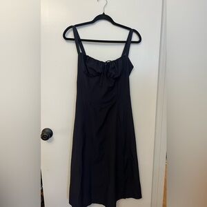 Corset lace-up Navy Women's Dress